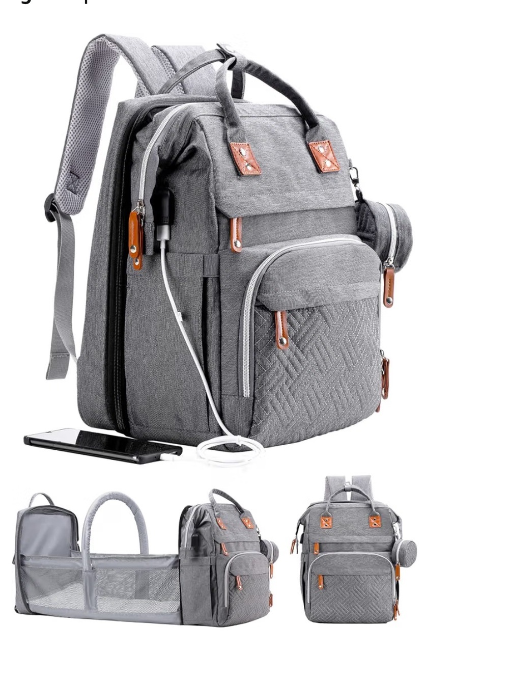 Multi-Function Baby Diaper Bag Backpack